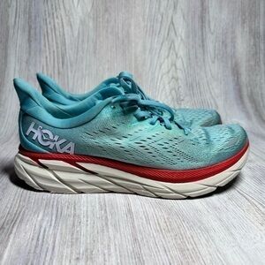 Women's HOKA One One Clifton 8 in Aquarelle, Eggshell Blue - 1119394 AEBL‎ (Size